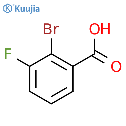 2-Bromo-3-fluorobenzoic acid structure