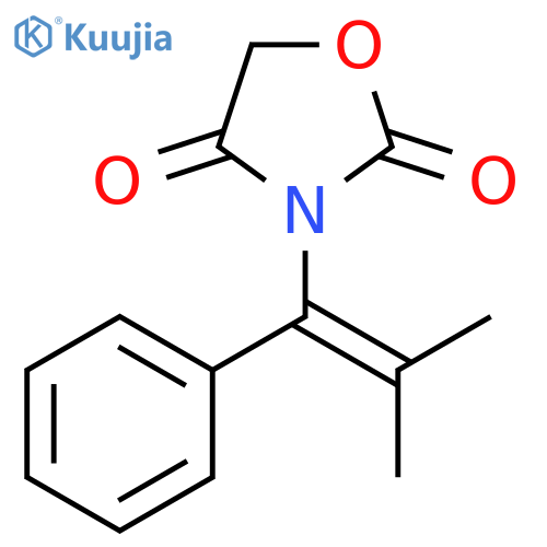 2,4-Oxazolidinedione, 3-(2-methyl-1-phenyl-1-propenyl)- structure