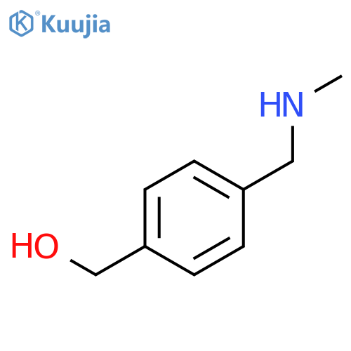{4-(methylamino)methylphenyl}methanol structure