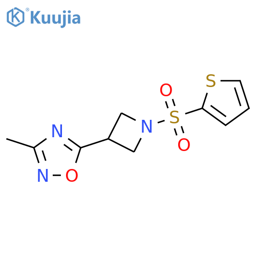 3-methyl-5-1-(thiophene-2-sulfonyl)azetidin-3-yl-1,2,4-oxadiazole structure
