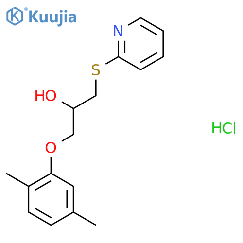 1-(2,5-dimethylphenoxy)-3-(pyridin-2-ylsulfanyl)propan-2-ol hydrochloride structure