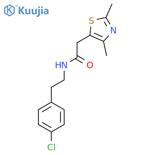 N-2-(4-chlorophenyl)ethyl-2-(2,4-dimethyl-1,3-thiazol-5-yl)acetamide structure