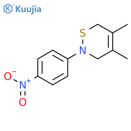 2H-1,2-Thiazine, 3,6-dihydro-4,5-dimethyl-2-(4-nitrophenyl)- structure