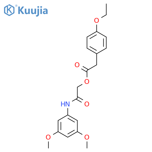 [(3,5-Dimethoxyphenyl)carbamoyl]methyl 2-(4-ethoxyphenyl)acetate structure
