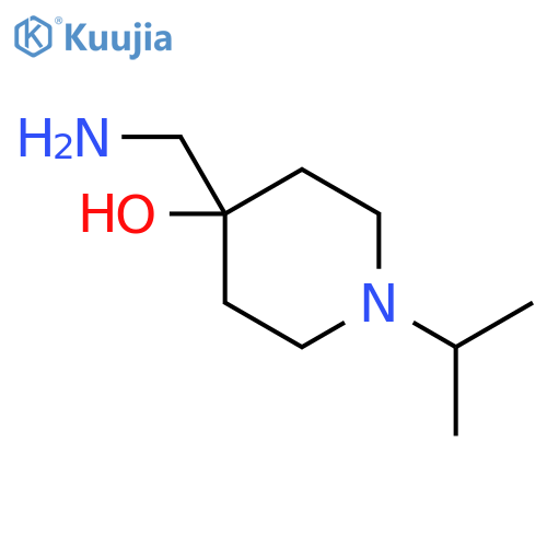 4-(aminomethyl)-1-(propan-2-yl)piperidin-4-ol structure