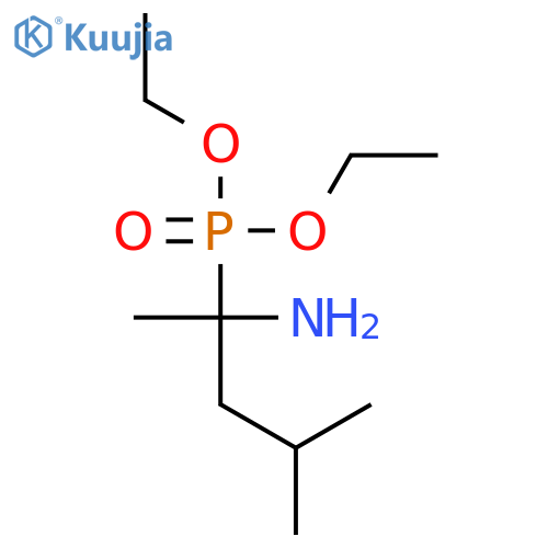Phosphonic acid, (1-amino-1,3-dimethylbutyl)-, diethyl ester structure