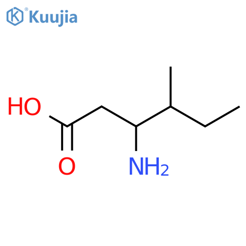 3-Amino-4-methylhexanoic acid structure