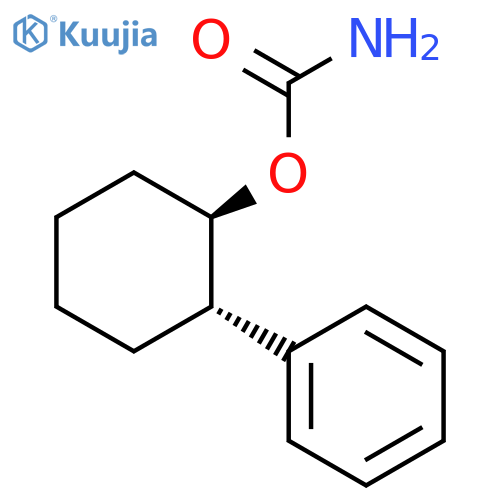 Cyclohexanol, 2-phenyl-, 1-carbamate, (1R,2S)- structure