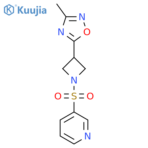 3-{3-(3-methyl-1,2,4-oxadiazol-5-yl)azetidin-1-ylsulfonyl}pyridine structure