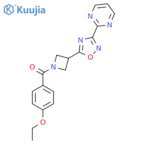 2-{5-1-(4-ethoxybenzoyl)azetidin-3-yl-1,2,4-oxadiazol-3-yl}pyrimidine structure