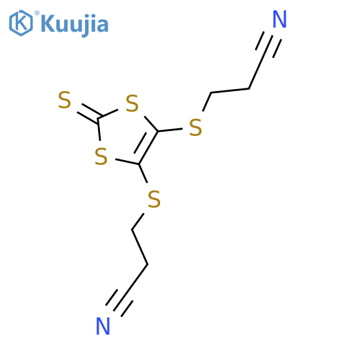 4,5-Bis(2-cyanoethylthio)-1,3-dithiole-2-thione structure