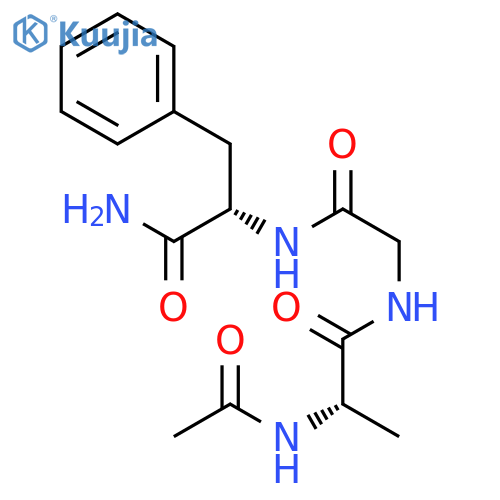 L-Phenylalaninamide, N-acetyl-L-alanylglycyl- structure
