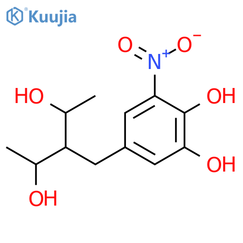 1,2-Benzenediol, 5-[3-hydroxy-2-(1-hydroxyethyl)butyl]-3-nitro- structure