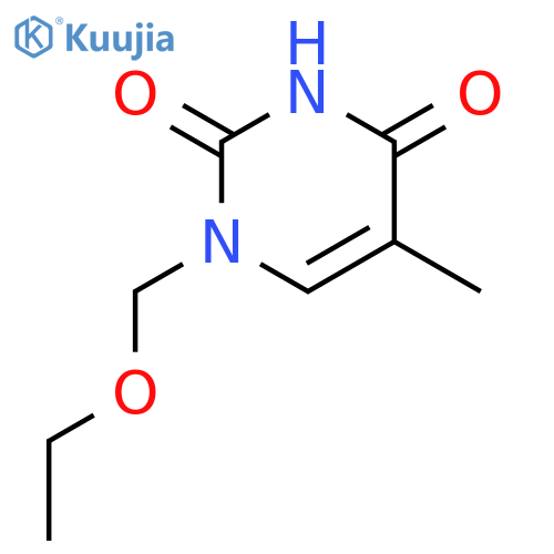2,4(1H,3H)-Pyrimidinedione, 1-(ethoxymethyl)-5-methyl- structure