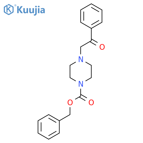 Benzyl 4-(2-oxo-2-phenylethyl)piperazine-1-carboxylate structure