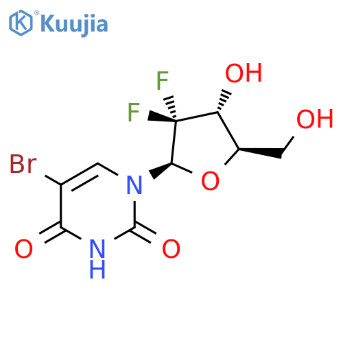 5-Bromo-2'-deoxy-2',2'-difluorouridine structure
