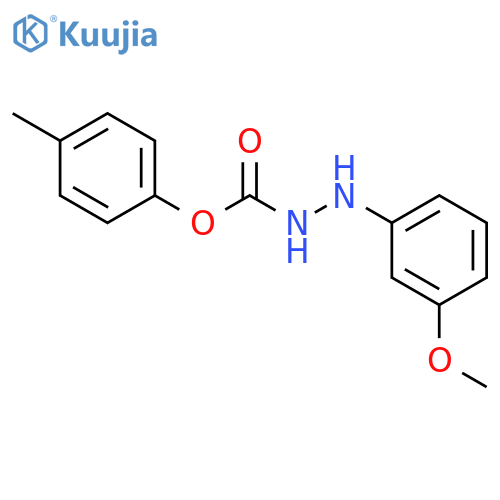 Hydrazinecarboxylic acid, 2-(3-methoxyphenyl)-, 4-methylphenyl ester structure