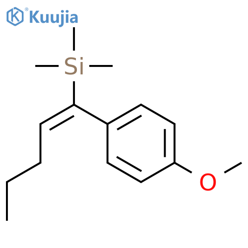 Silane, [(1Z)-1-(4-methoxyphenyl)-1-pentenyl]trimethyl- structure