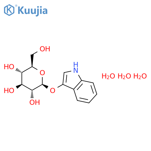 3-indoxyl-beta-d-glucopyranoside trihydrate structure