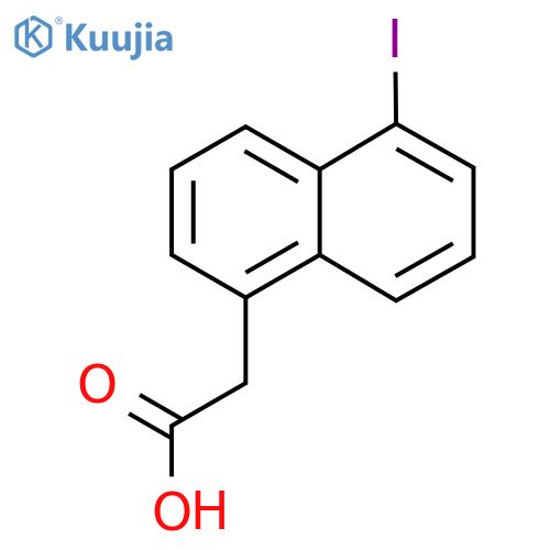 5-Iodonaphthylacetic acid structure