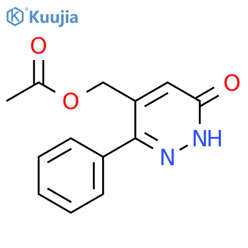 5-[(acetyloxy)methyl]-6-phenyl-3(2H)-Pyridazinone structure
