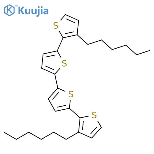 3,3'''-Dihexyl-2,2':5',2'':5'',2'''-quaterthiophene structure