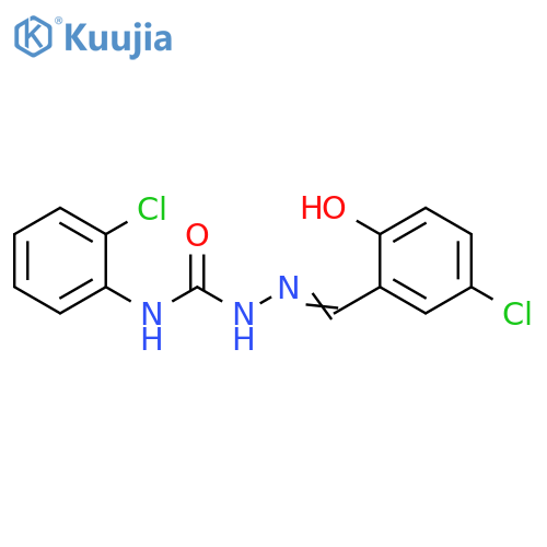 Hydrazinecarboxamide,2-[(5-chloro-2-hydroxyphenyl)methylene]-N-(2-chlorophenyl)- structure