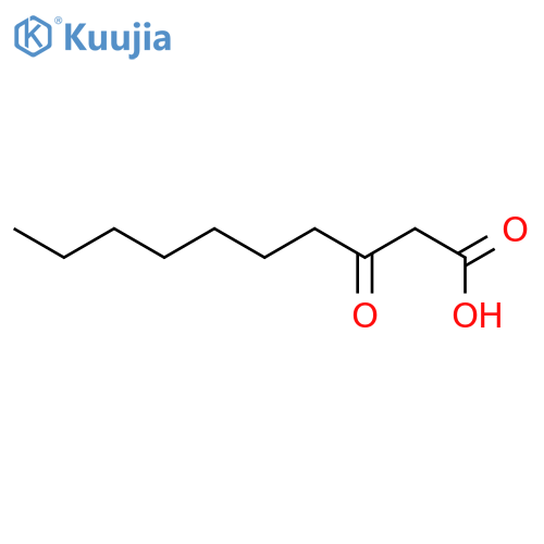 Decanoic acid, 3-oxo- structure