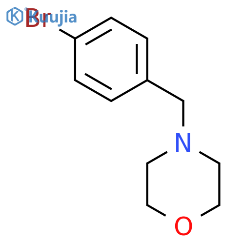 4-[(4-bromophenyl)methyl]morpholine structure