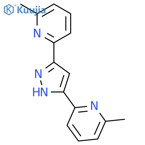 Pyridine, 2,2'-(1H-pyrazole-3,5-diyl)bis[6-methyl- structure