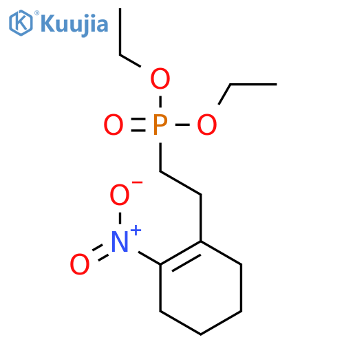 Phosphonic acid, [2-(2-nitro-1-cyclohexen-1-yl)ethyl]-, diethyl ester structure