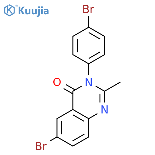 4(3H)-Quinazolinone, 6-bromo-3-(4-bromophenyl)-2-methyl- structure