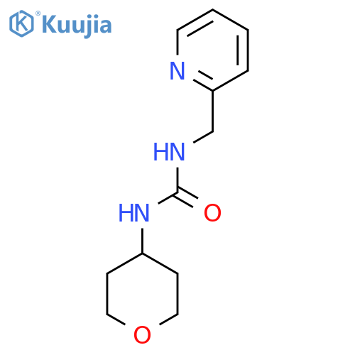 1-(oxan-4-yl)-3-(pyridin-2-yl)methylurea structure