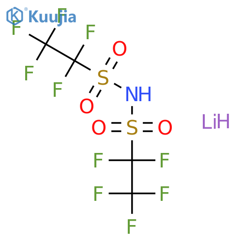 Lithium bis(pentafluoroethanesulfonyl)imide structure