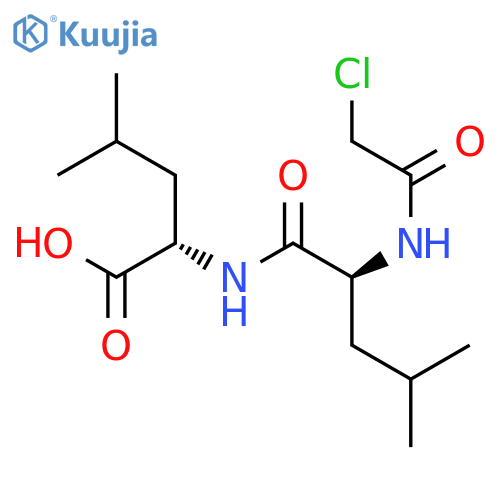 L-Leucine, N-(chloroacetyl)-L-leucyl- structure