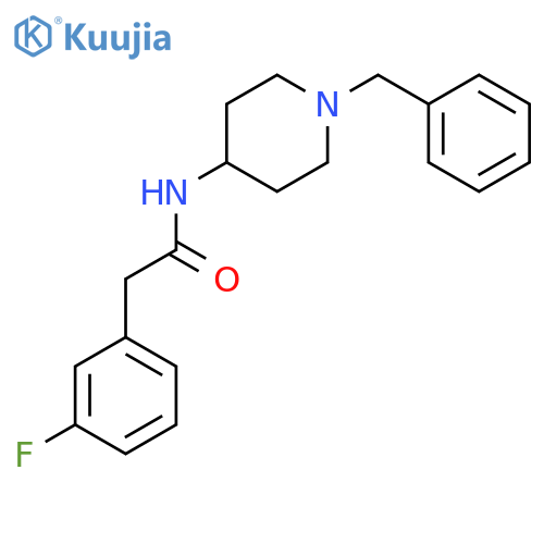 BENZENEACETAMIDE, 3-FLUORO-N-[1-(PHENYLMETHYL)-4-PIPERIDINYL]- structure