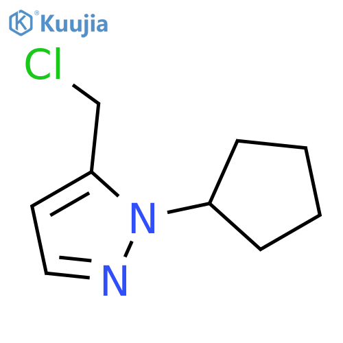 5-(Chloromethyl)-1-cyclopentyl-1H-pyrazole structure