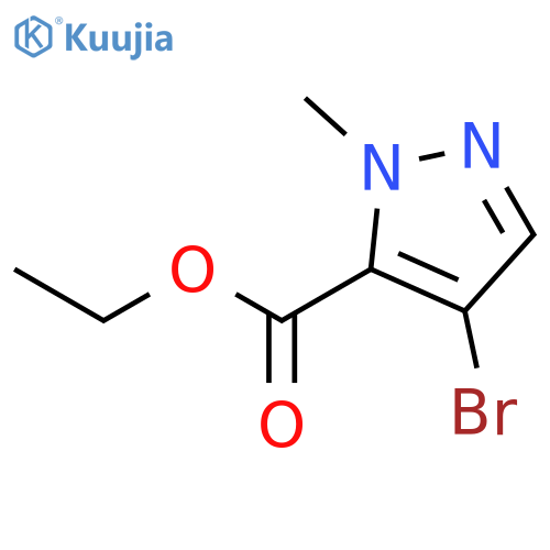 ethyl 4-bromo-1-methyl-1H-pyrazole-5-carboxylate structure