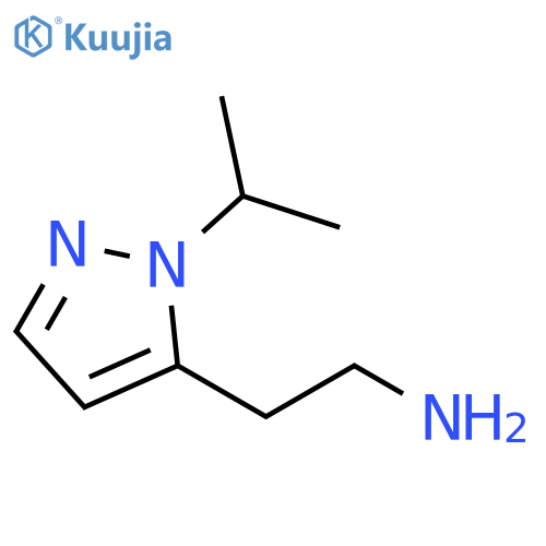 2-1-(propan-2-yl)-1H-pyrazol-5-ylethan-1-amine structure
