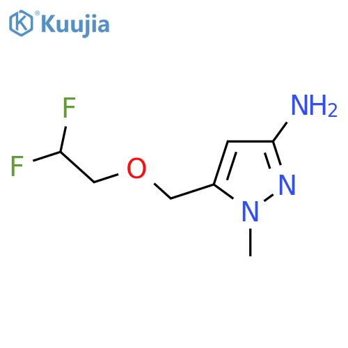 5-(2,2-difluoroethoxy)methyl-1-methyl-1H-pyrazol-3-amine structure