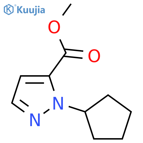 methyl 1-cyclopentyl-1H-pyrazole-5-carboxylate structure