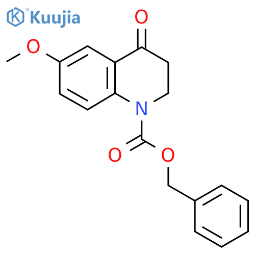 Benzyl 6-methoxy-4-oxo-1,2,3,4-tetrahydroquinoline-1-carboxylate structure