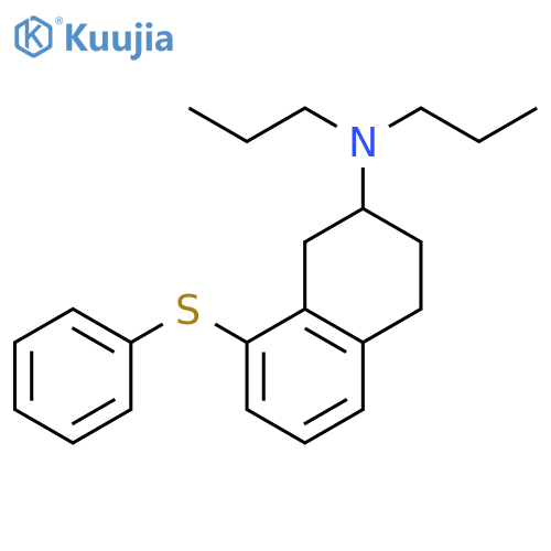 2-Naphthalenamine, 1,2,3,4-tetrahydro-8-(phenylthio)-N,N-dipropyl- structure