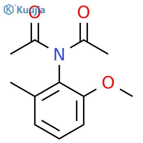 Acetamide, N-acetyl-N-(2-methoxy-6-methylphenyl)- structure