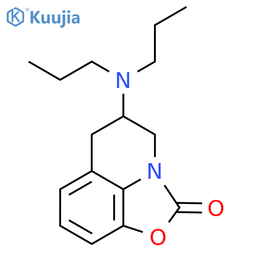 2H,4H-Oxazolo[5,4,3-ij]quinolin-2-one, 5-(dipropylamino)-5,6-dihydro- structure