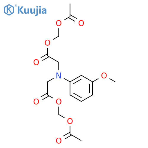 Glycine,N-[2-[(acetyloxy)methoxy]-2-oxoethyl]-N-(3-methoxyphenyl)-, (acetyloxy)methylester structure