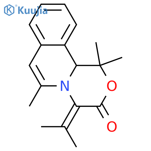[1,4]Oxazino[3,4-a]isoquinolin-3(4H)-one, 1,11b-dihydro-1,1,6-trimethyl-4-(1-methylethylidene)-  structure