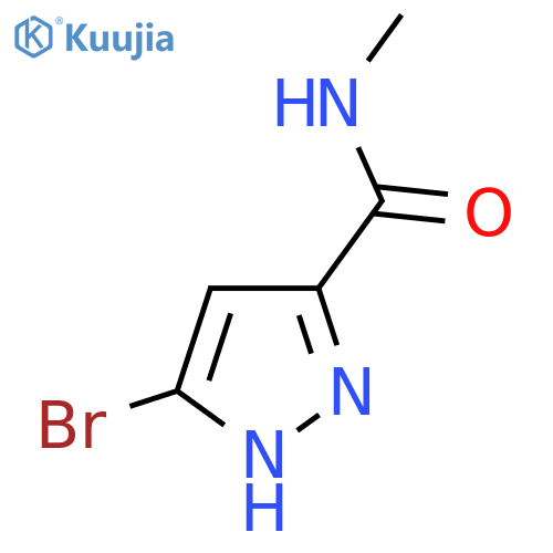 5-bromo-N-methyl-1H-pyrazole-3-carboxamide structure