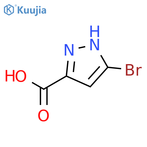 3-bromo-1H-pyrazole-5-carboxylic acid structure