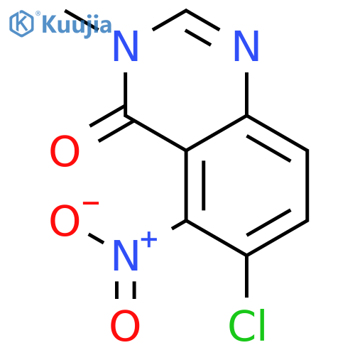 4(3H)-Quinazolinone, 6-chloro-3-methyl-5-nitro- structure
